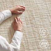 Machine-woven carpet made from pure natural wool! A high-quality product that you can use for a long time (Skin)